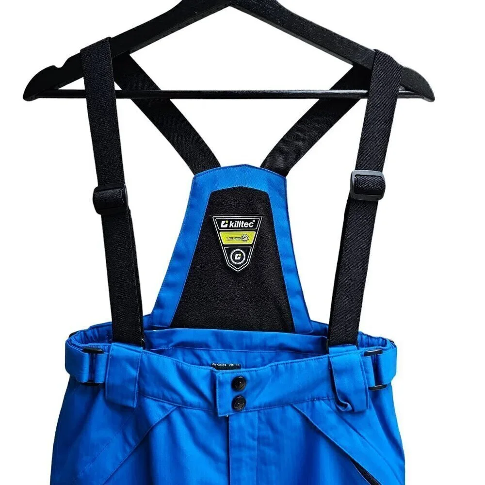Killtec Level 3 Men's Ski Bib Pants Blue Waterproof & Windproof Size M